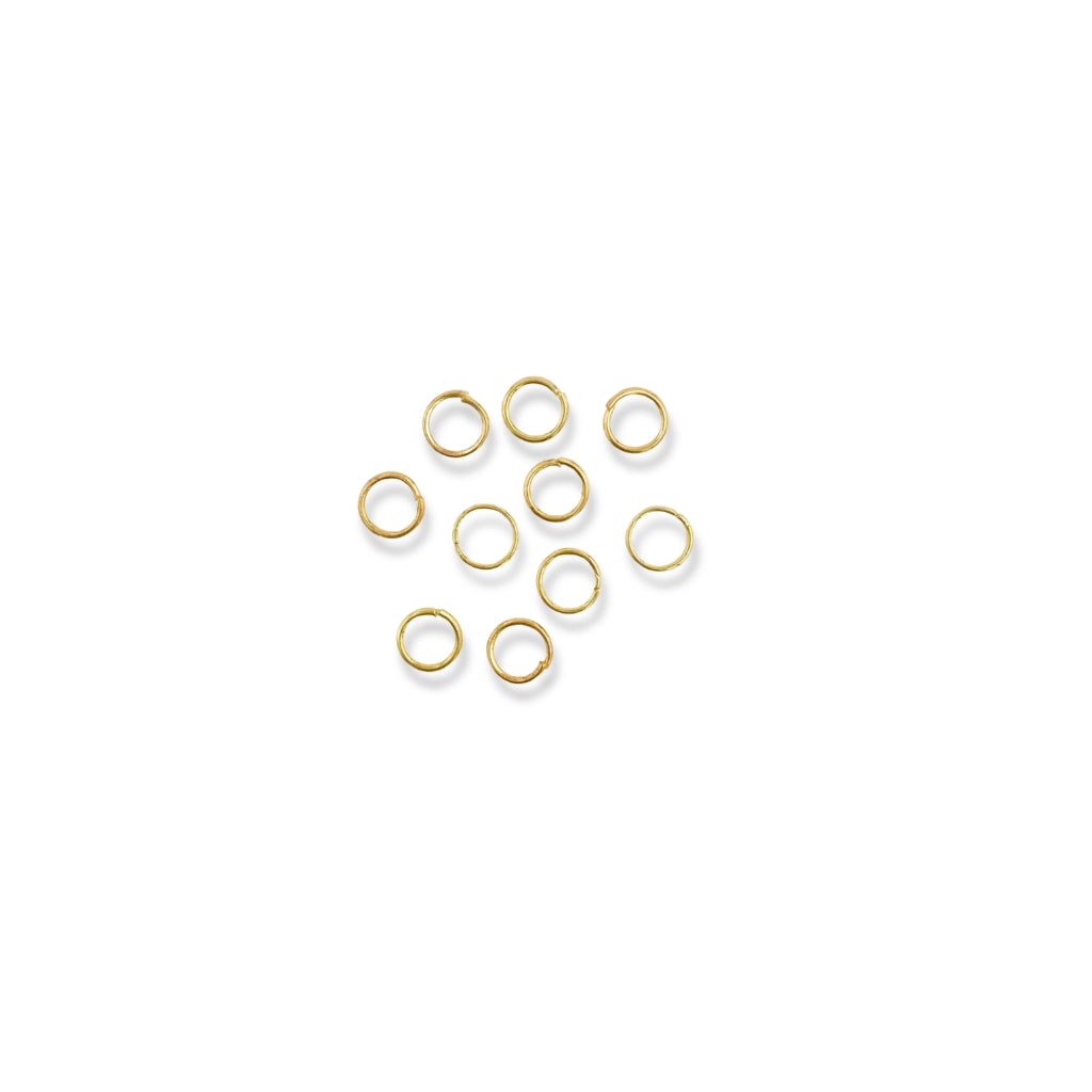 Argolla Abierta 4mm - Baño oro 21 GA (10 u)