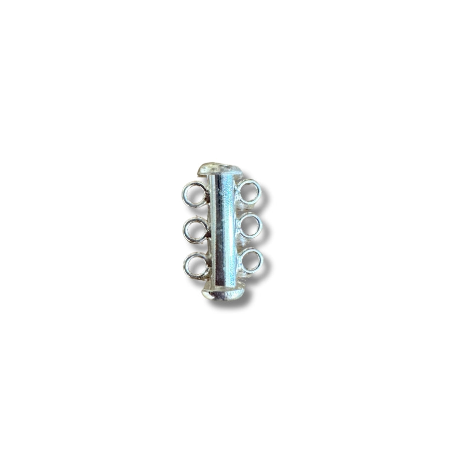 Broche separador 3 argollas - plata