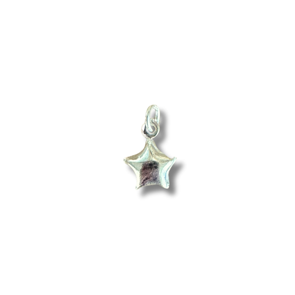 Colgante estrella 3D- plata