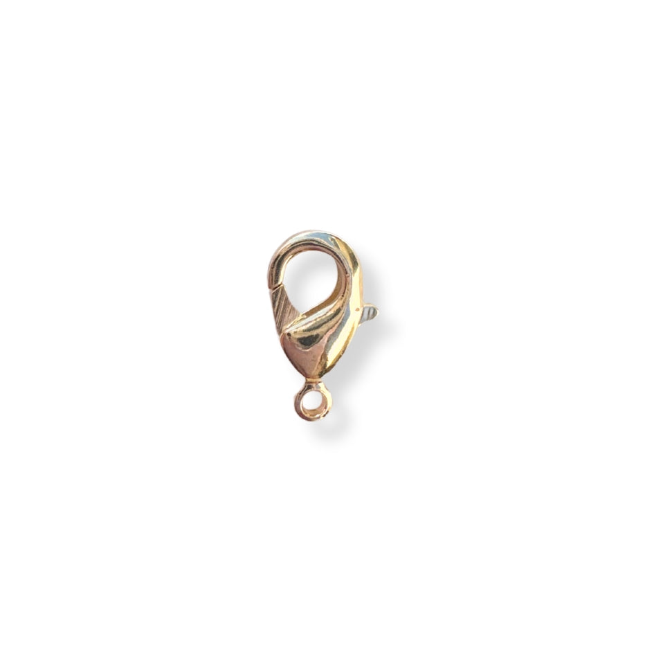 Broche Mosquetón 12 mm - Baño oro